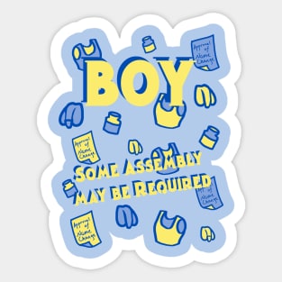 Boy - Assembly Required Sticker